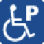 障害者等が利用できる駐車区画のピクトグラム