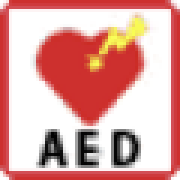 AED（自動体外式除細器）のピクトグラム